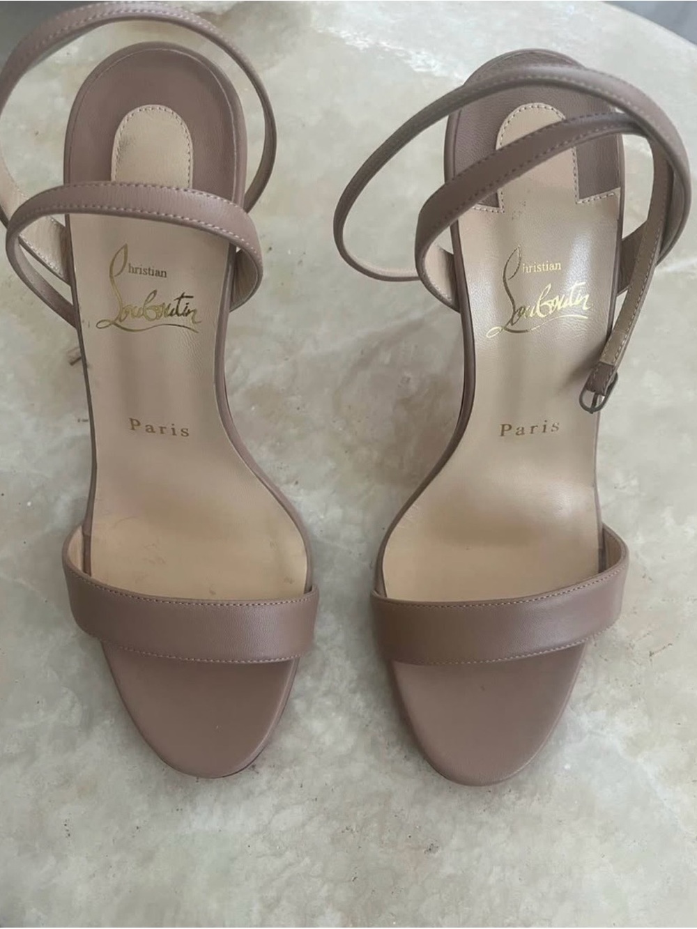 Christian Louboutin Loubigirl 100mm Leather Heels - Picture 3 of 5